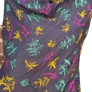 Vintage Modernist  silk‎ scarf